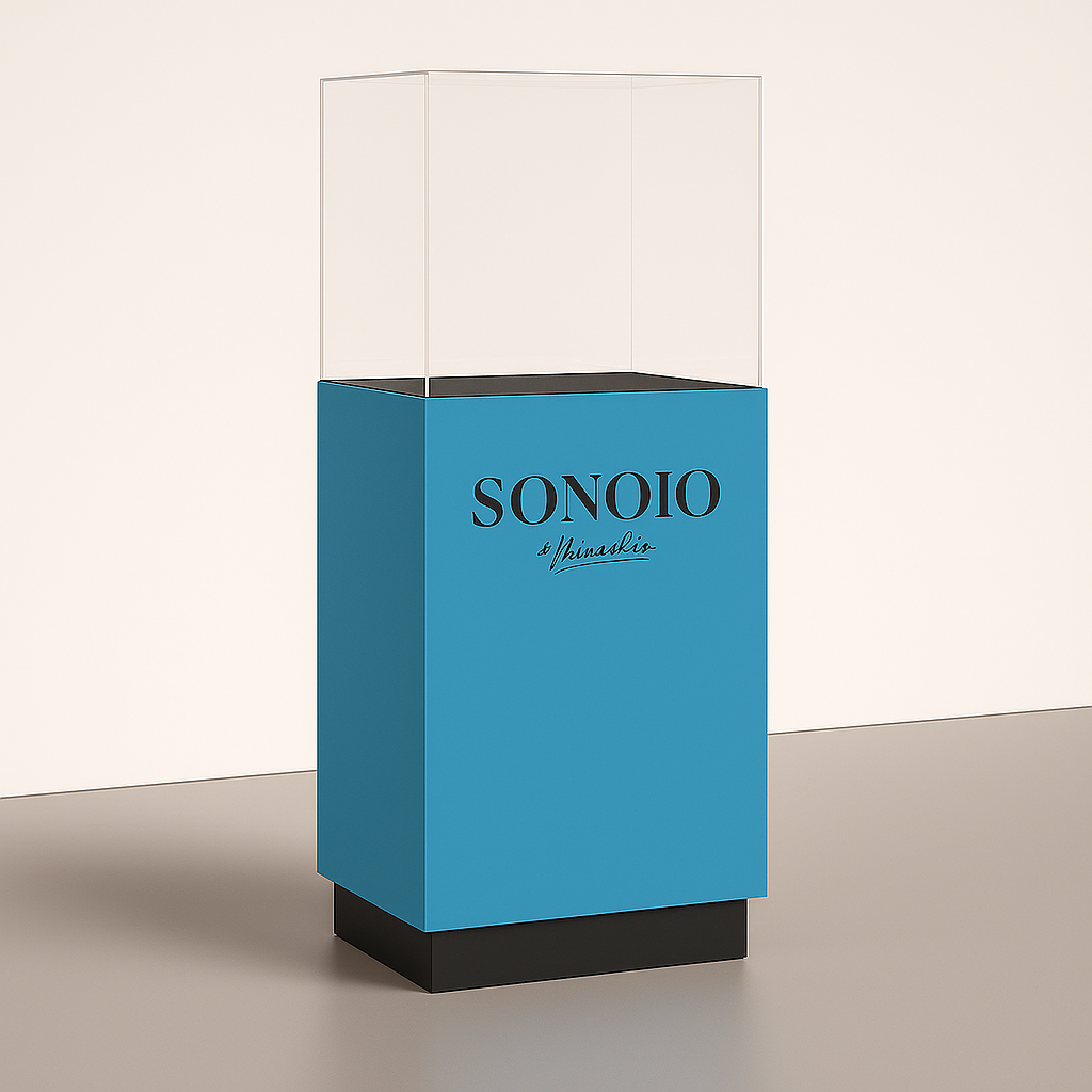 totem personalizzato da terra con colore a pantone